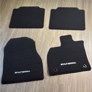 New Solterra Subaru 2024 Set Of 4  Black Car Floor Mats